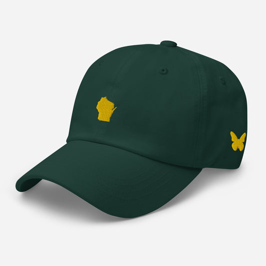 Wisconsin Grad Hat - Yellow Logo