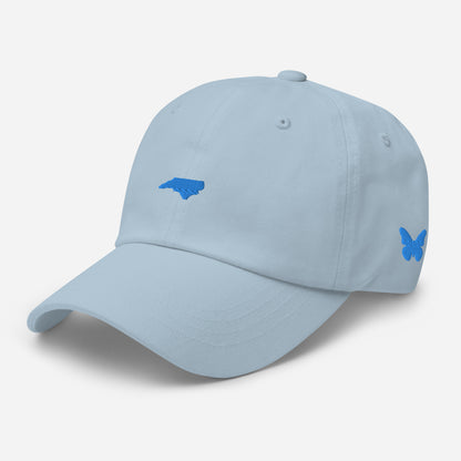 North Carolina Grad Hat - Aqua Blue Logo