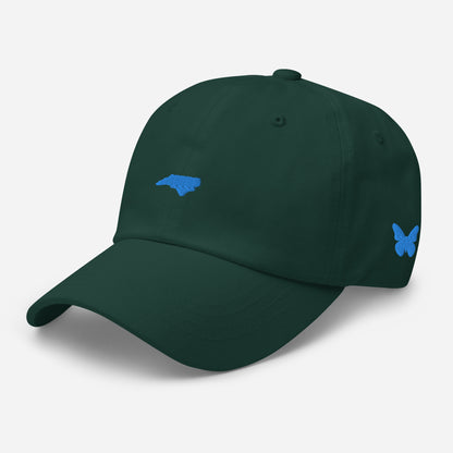 North Carolina Grad Hat - Aqua Blue Logo