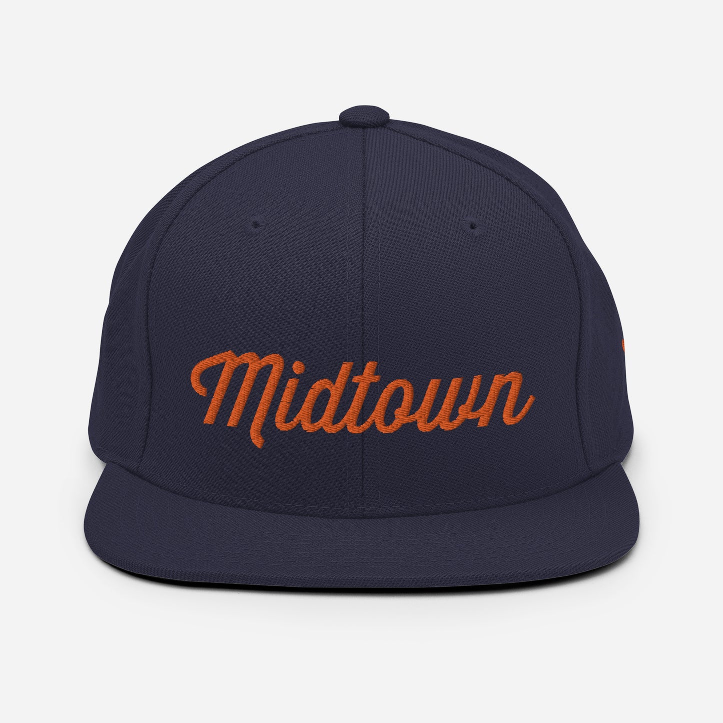 Detroit Midtown Snapback Hat - People Oughta Know - Orange Logo