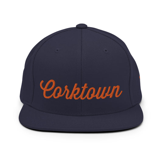 Detroit Corktown Snapback Hat - People Oughta Know - Orange Logo