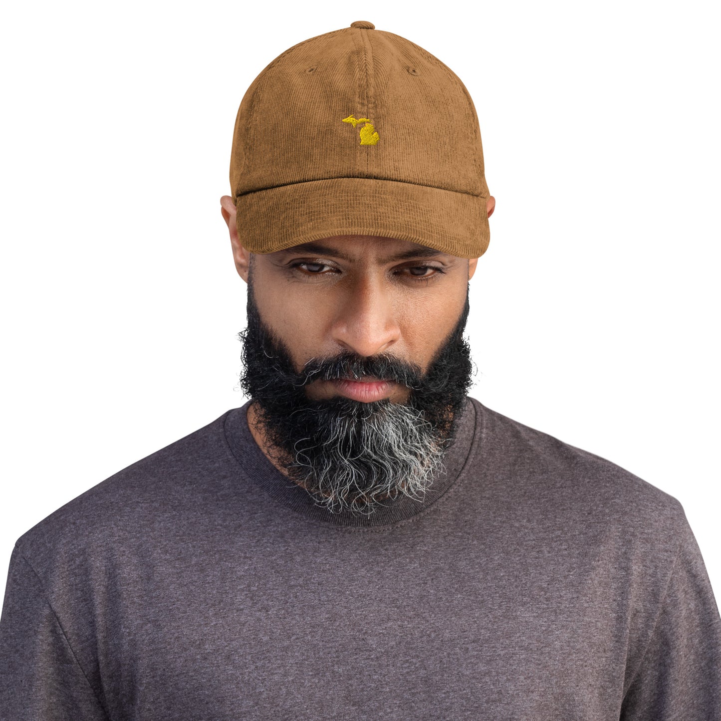 Michigan Reunion Corduroy Hat - Gold Logo