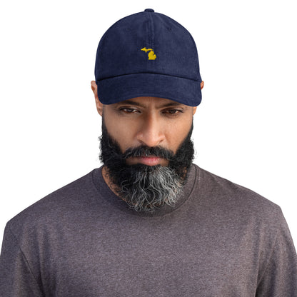 Michigan Reunion Corduroy Hat - Gold Logo